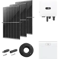 Huawei Photovoltaik-Paket 8 kWp mit Wechselrichter MAP0 8 kW + Stromspeicher 7,0 kWh, 20 Solarmodulen Glas-Glas black frame (* 0% MwSt. gem. §12 Abs. 3 UstG)