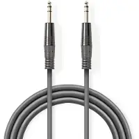 Nedis Audiokabel, kompensiert, 6,35 mm, Stecker: 6,35 mm, Ma.
