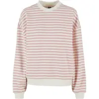 Urban Classics Sweater "Damen Ladies Oversized Striped Crewneck"