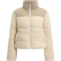 Urban Classics Damen Winterjacke Ladies Short Sherpa Mix Puffer Jacket, Farbe: wetsand/sand, Größe: L
