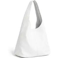 Collezione alessandro Schultertasche "White" aus Rindsleder, super soft