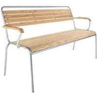 Schaffner Holzlattenbank Rigi AG Latten Esche natur geölt braun, Designer , 166x86x61 cm