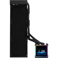 Lian Li HydroShift II LCD-S 360 Fanless, Flüssigkeitskühlung, 1600 RPM, 3200 RPM, Schwarz