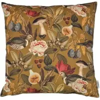 Lazis Kissenhülle Henrys harvest 50×50 cm - Printstoff mit Herbstmotiven zimtfarbig