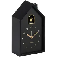 Karlsson - Wecker Modern Cuckoo Oro - Schwarz - 15x11.5x20cm