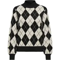 ONLY Pullover in Schwarz/ Weiß - L