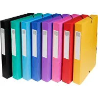 Exacompta Sammelbox, Rckenbreite: 40 mm, farbig sortiert