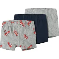 Name it Grey Firetruck Boxershorts 3 Einheiten