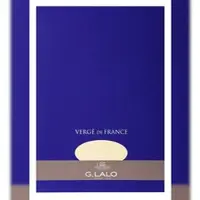 G. Lalo 5x Lalo, Block Vergé de France 25% Hadern mit Wasserzeichen, DIN A4, 50 Blatt,100g - Elfenbein 12716L