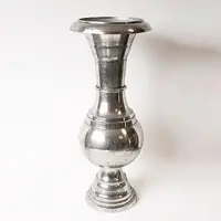Casa Padrino Riesige Barock Blumenvase Aluminium Raw Finished - Hotel Dekoration - Blumengefäss