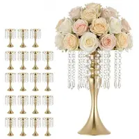 Vevor 20 Stk. Hochzeitsvasen Tafelaufsatz Blumenvasen für Hochzeit 33,5 cm Hoch
