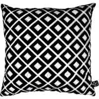 Casa Padrino Luxus Hotel Kissen Schwarz / Weiß 50 x H. 50 cm - Hotel Kollektion