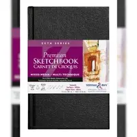 Clairefontaine Zeta Series, Skizzenbuch mit festem Einband, 26 Blatt 14x21,6cm 270g - Weiß 900580SBC