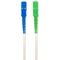 Nedis Glasfaser-Netzwerkkabel - SMF (Single Mode Phase) - SC/APC - SC/UPC - 100 Gbps - 2.00 m - Weiss - Box