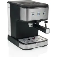 Princess 01.249441.01.750 Espresso- und Kapselmaschine, Espressomaschine, 1,5 l, Kaffeekapsel, Gemahlener Kaffee, 850 W, Schwarz, Edelstahl