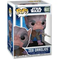 Funko POP! FK90450 - Star Wars: The Mandalorian and Grogu POP! Vinyl Wackelkopf-Figur Zeb Orrelios 9 cm -