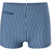 Schiesser Badepants "Aqua", Herren, Gr. 10, N-Gr, blau (800, blau), Single Jersey, Obermaterial: 78% Polyamid, 14% Elasthan, 8% Polyester, Badehosen Badepants, innen liegende, Bindekordel am Bund