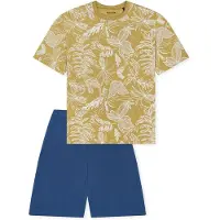 Schiesser Pyjama Nightwear in khaki | Gr.: 152
