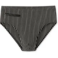 Schiesser Badeslip "Aqua" mit kleiner RV-Tasche, Bindekordel am Bund, gestreift