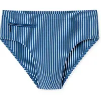 Schiesser Badeslip "Aqua" mit kleiner RV-Tasche, Bindekordel am Bund, gestreift