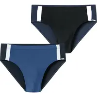 Schiesser Badehose Ocean Swim in blau, schwarz | Gr.: 10