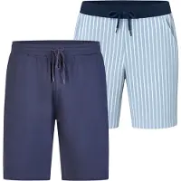 Phil&Co. Herren Pyjamashorts Cozy Classics 2-Pack Schlafshorts, Pyjama Shorts,