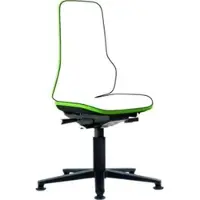 BIMOS Arbeitsstuhl Neon Basisstuhl mit Gleiter Flexband grün Sitzhöhe 450-620 mm ohne Polster