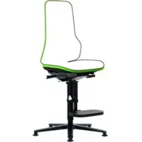 BIMOS Arbeitsstuhl Neon Basisst. Gleiter Aufstiegh. Flexband grün Sitzh. 590-870 ohne Polster
