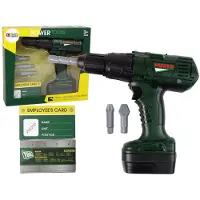 Lean Toys DIY grüner Akku-Bohrer