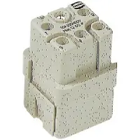 Harting Han Q5/0 Buchseneinsatz (F) Crimp- / Schraubanschluss (PE), 5-polig+PE 230V/400V, 16A - 1 Stück