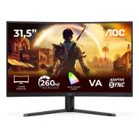 AOC G4 C32G42ZE, 80 cm (31.5"), 1920 x 1080 Pixel, Full HD, LED, 4 ms, Schwarz, Rot