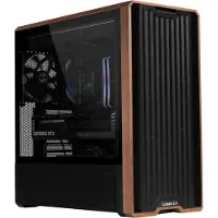 Lian Li Lancool LAN217X, Midi Tower, PC, Schwarz, Holz, ATX, EATX, SSI EEB, Stahl, Gehärtetes Glas, Holz, 18 cm
