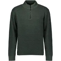 No-excess Pullover Half Zipper 2 Coloured Melange Dark Green Größe: 3XL | Pullover Outlet | Herren | Grün