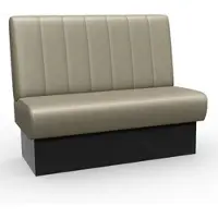 BIG Möbel Bistro Sitzbank Classic | 100 cm | Kunstleder in Taupe | Vertikal | Dinerbank