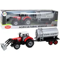 Leantoys Traktor mit Zisterne Rot