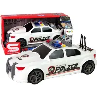 Leantoys Lean Auto Sportowe Policja 1:16 Bia?y D?wi?k