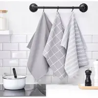TODAY 3er-Set: Geschirrtücher "Essential Acier" in Grau - (L)70 x (B)50 cm | Gr.: onesize