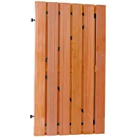 Intergard Gartentor auf Torrahmen einstellbar hartholz Bangkirai komplett 100x180cm