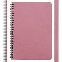 Clairefontaine 5x Age Bag, Spiralbuch A5, 50 Blatt kariert 90g - Antikrosa 785326C