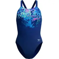Speedo Damen Schwimmanzug Female Placement Printed Leaderback