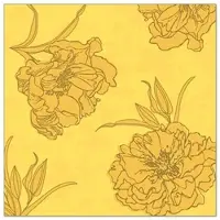Papstar 250 Servietten "ROYAL Collection" 1/4-Falz 40 cm x 40 cm gelb "Thalia"