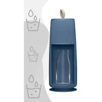 Flowell Aktivkohle-Membran Wasserfilter / Kannenfiltersystem, Farbe:Muted Blue