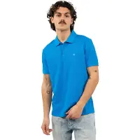 Calvin Klein Herren-Poloshirt Mit Kurzen Ärmeln, Blau