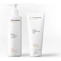 InnovaGoods Set aus Kosmetikprodukten - Rice - Duo-Pflegepackung für den Körper - Vegan - Peelinggel - Festigende Lotion