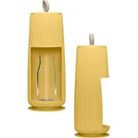 Flowell Wasserfilter inkl. 3 Kartuschen/ Kannenfiltersystem, Farbe:Capri Yellow