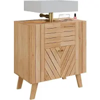 Vicco Waschbeckenunterschrank Lucie Bambus 60 x 65 cm mit 2 Türen, Model 50122