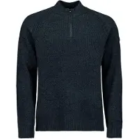 No-excess Pullover Half Zip 2 Colored Chenille Night Größe: L | Turtlenecks Outlet | Herren | Schwarz