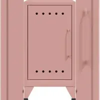 Bisley Fern Mini Ablageschrank aus Metall | Beistellschrank im Retro-Instustrial Design in pastellpink