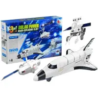 Lean Toys Raumflugzeug Solar Power 3 in 1 Mond Erkunden Flotte DIY Kreative