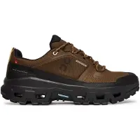 ON - Wasserdichte Wanderschuhe - Cloudrock Low WP M Earth/Black für Herren aus Wolle - Größe 43 - Braun